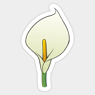 Calla Lily flower lover Sticker